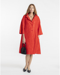 ABRIGO JACQUARD NARANJA