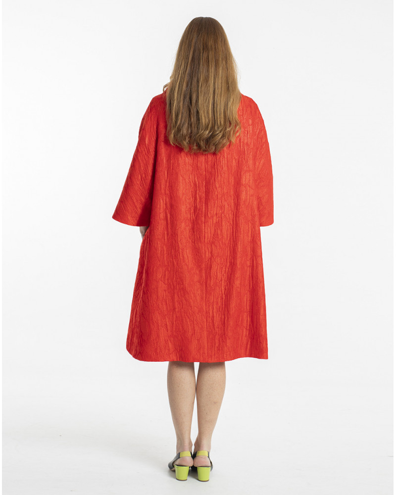 ABRIGO JACQUARD NARANJA