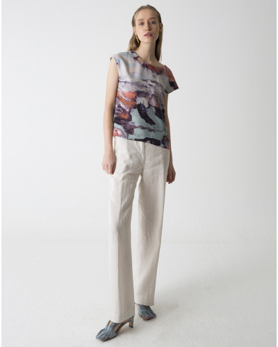 TOP ESTAMPADO MANGA CORTA