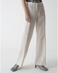 PANTALÓN RECTO LINO BLANCO ANGEL SCHLESSER