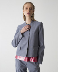 CHAQUETA RECTA ESTILO CASACA