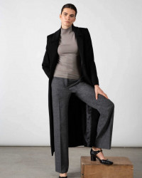 PANTALÓN RECTO LANA MELANGE