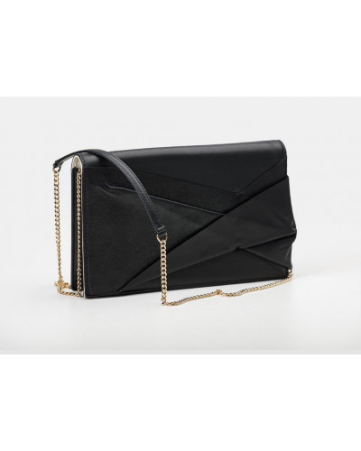 BOLSO CARTERA NEGRO LAZO