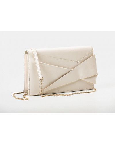 BOLSO CARTERA BEIGE LAZO