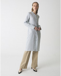 VESTIDO CAMISERO CUELLO MAO